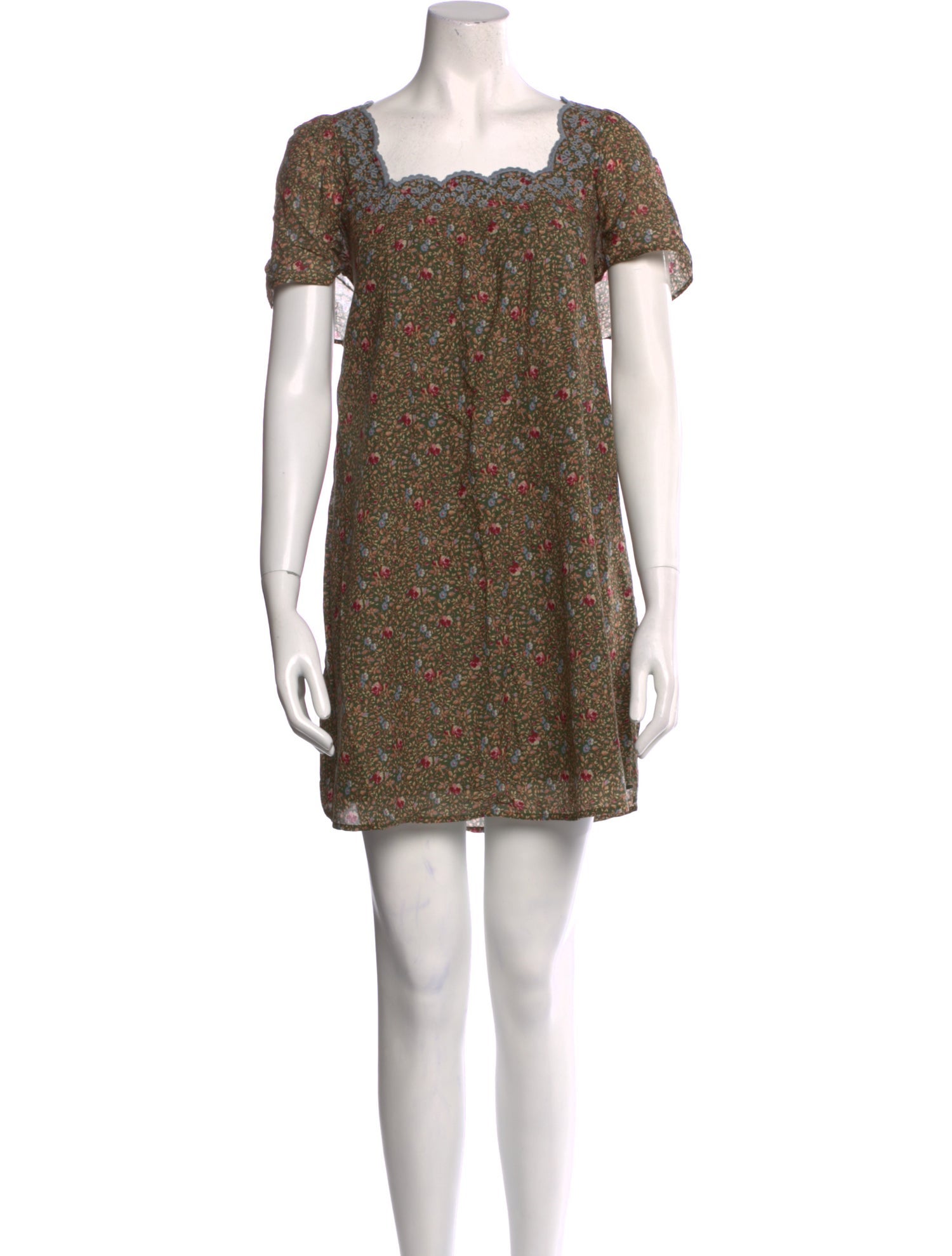 Sézane Floral Print Mini Dress